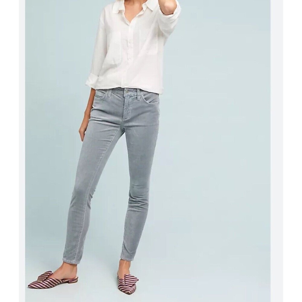 Anthropologie Pilcro Velvet High-Rise Ankle Skinny Stretch Women's Jeans 30